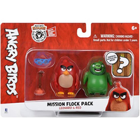 სათამაშო ნაკრები ANGRY BIRDS JAZWARES ANB - MISSION FLOCK (RED AND LEONARD) (ANB0010)