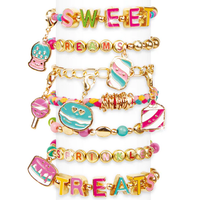 სამაჯურების ნაკრები გოგოებისთვის MAKE IT REAL SWEET TREATS DIY BRACELETS
